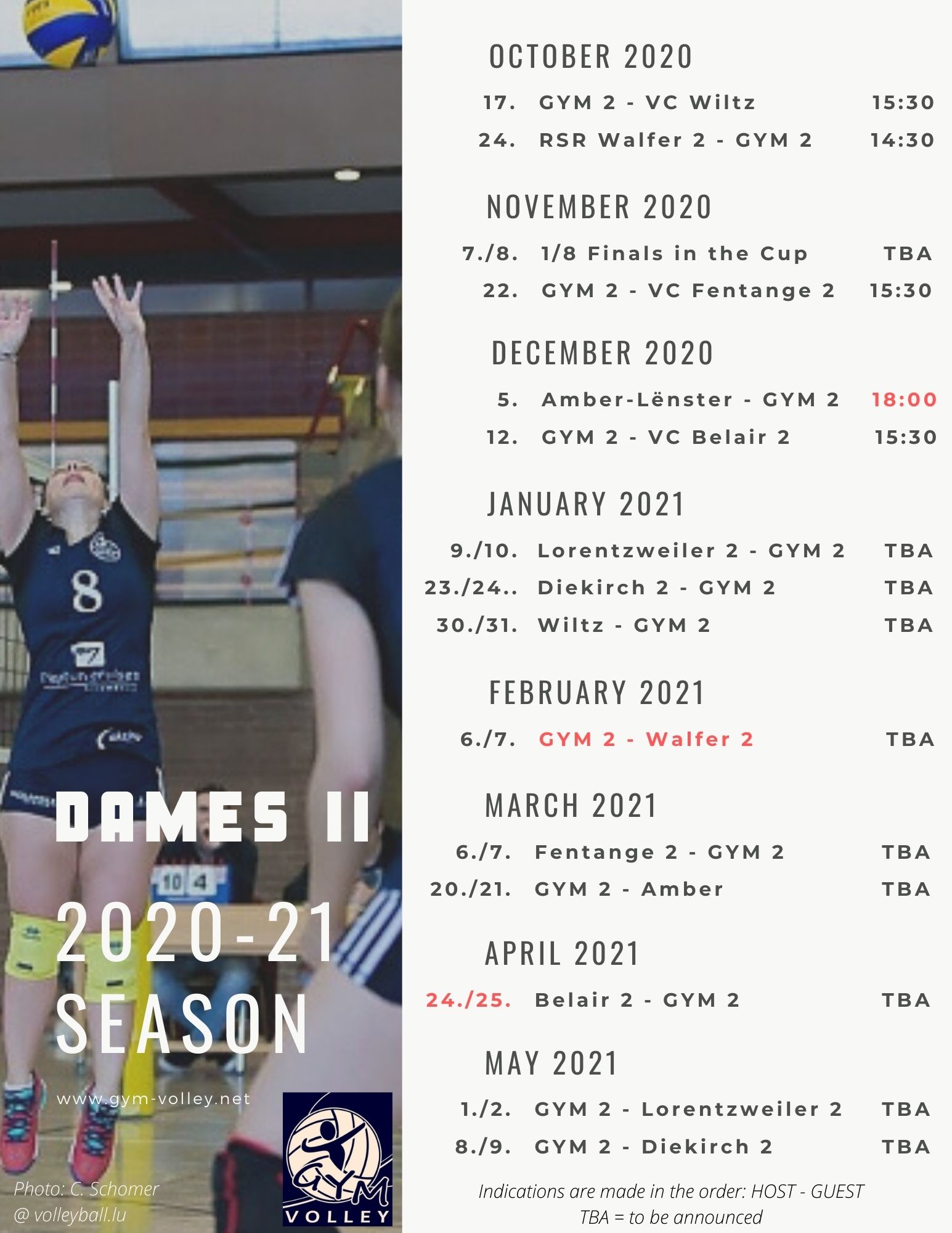 Season 2020 21 Schedule Dames2 2
